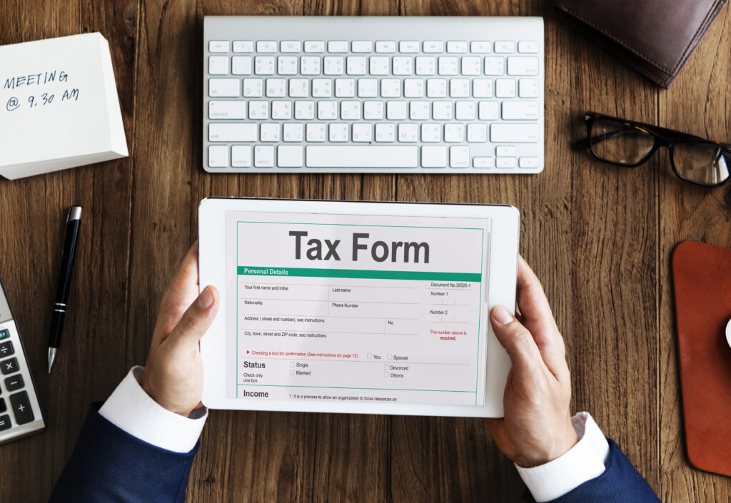 Tax Credits Claim Return Deduction Refund Concept
